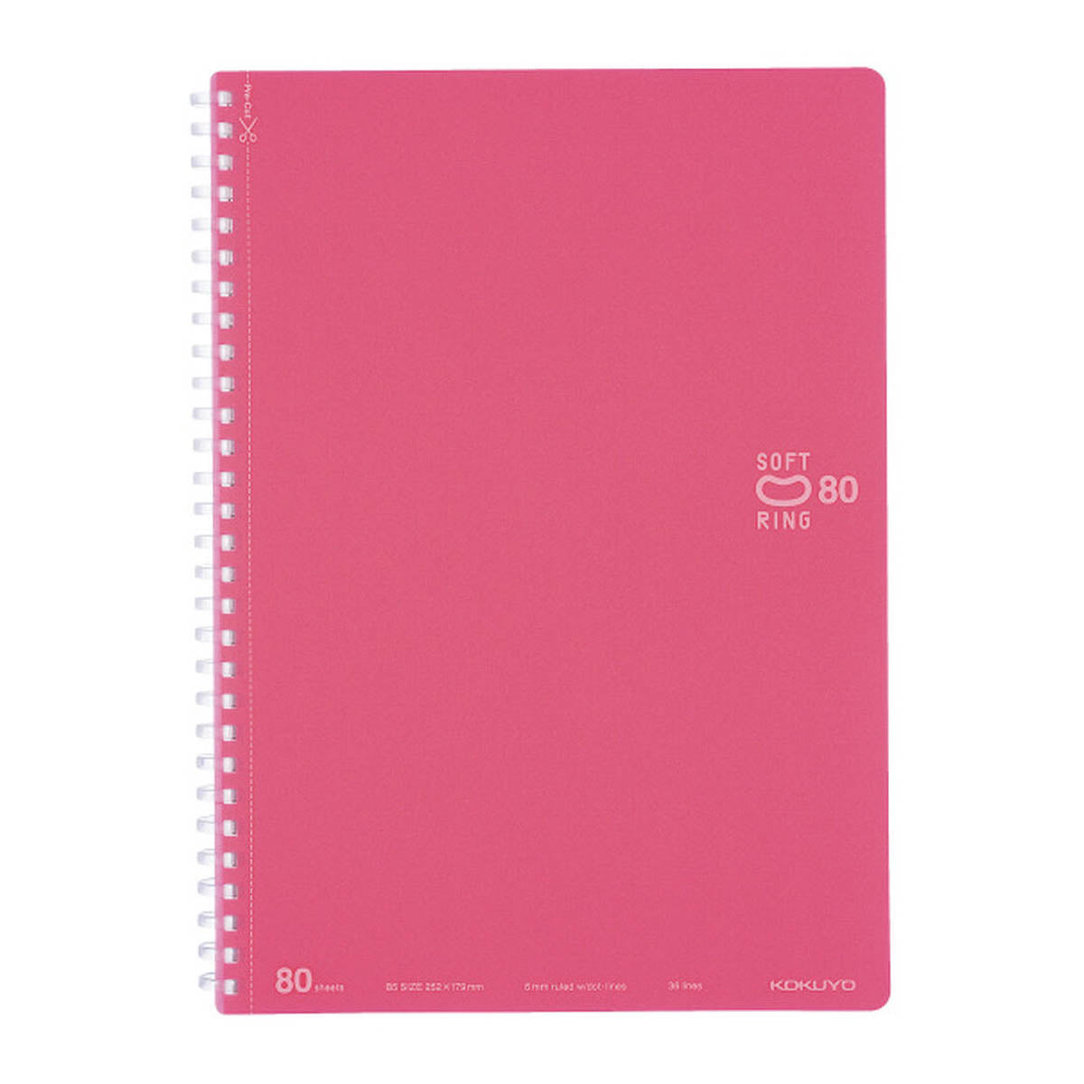 Notizbuch - Kokuyo - Soft Ring - B5 - liniert mit Punkten - 80 Seiten