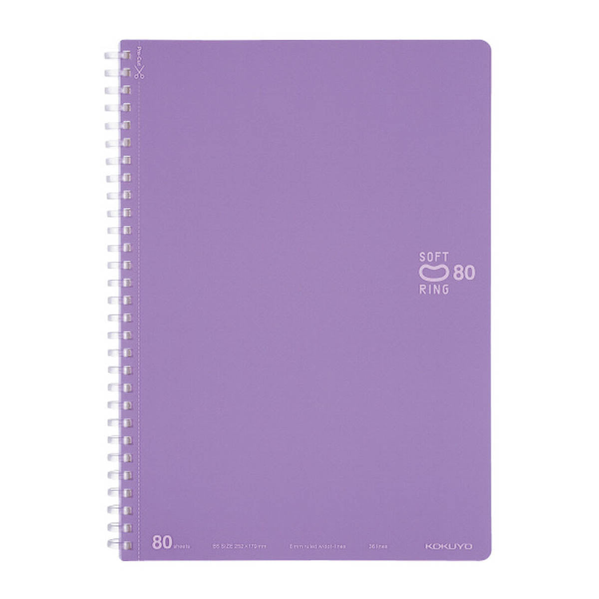 Notizbuch - Kokuyo - Soft Ring - B5 - liniert mit Punkten - 80 Seiten