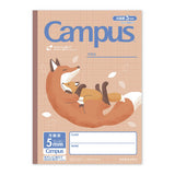 Notizbuch - Campus - Tiere - B5 - 5mm Punkt-Raster mit 10mm Linien-Raster