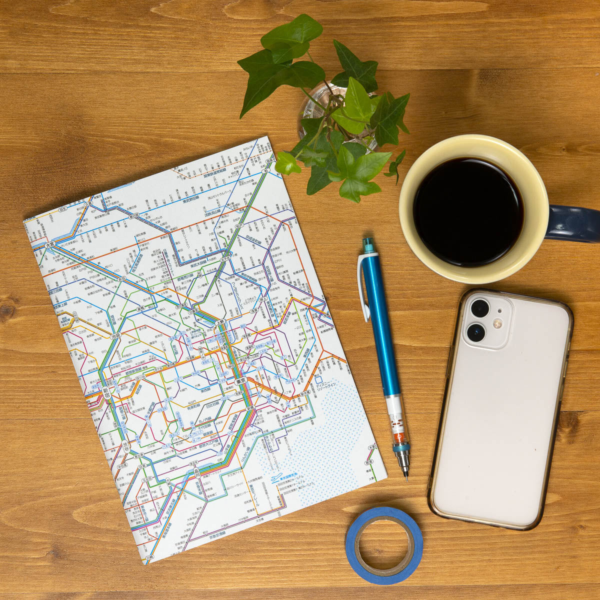 Notizbuch - Tokyo Cartographic - Railway Map A5