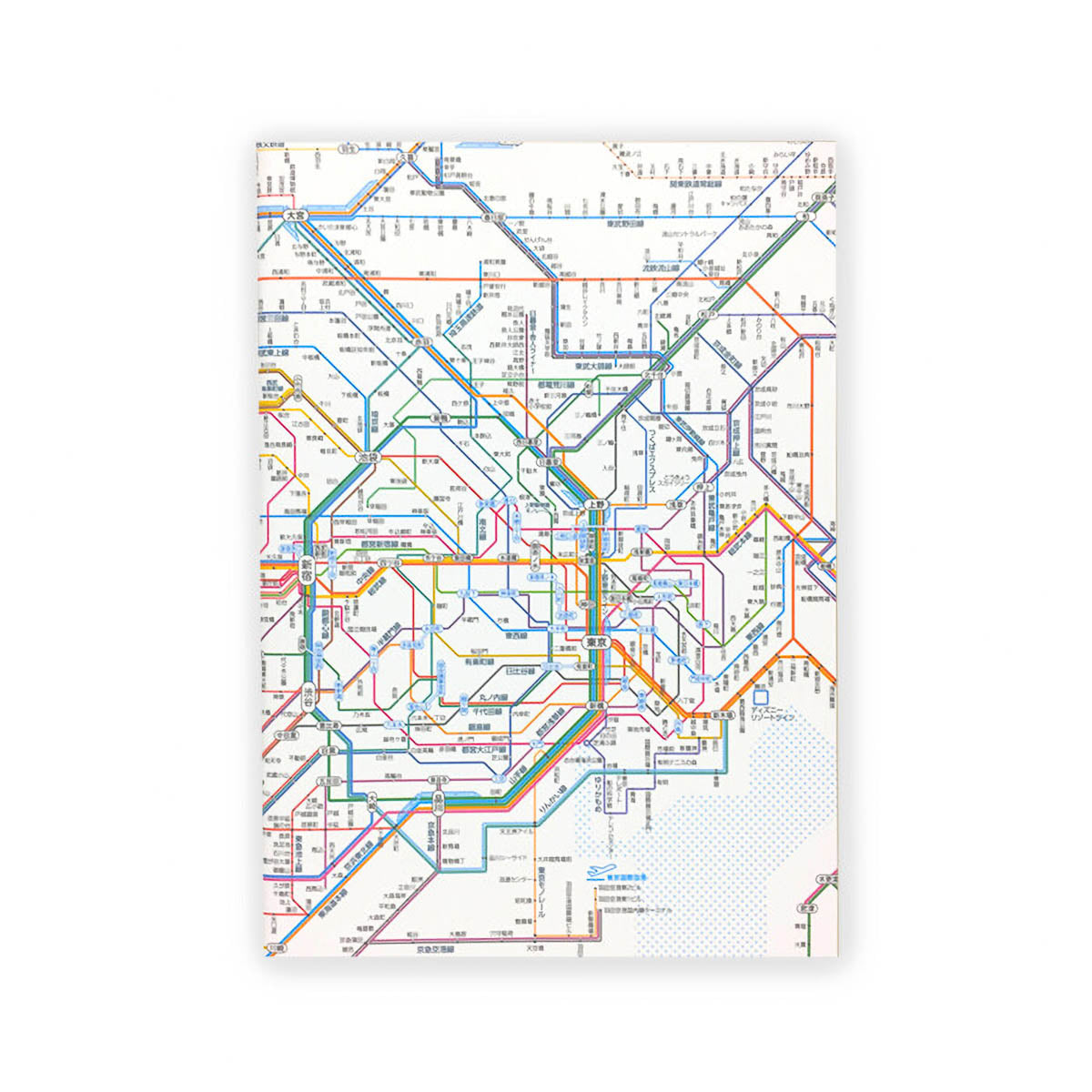 Notizbuch - Tokyo Cartographic - Railway Map A5