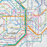 Notizbuch - Tokyo Cartographic - Railway Map A5