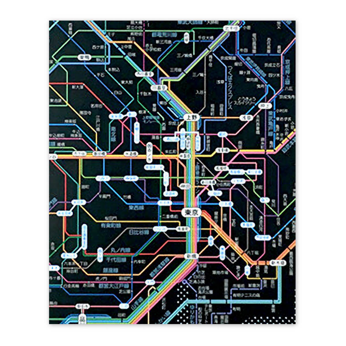 Notizbuch - Tokyo Cartographic - Railway Map A5