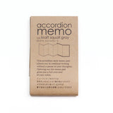 Notizbuch - Accordion Memo Kraft