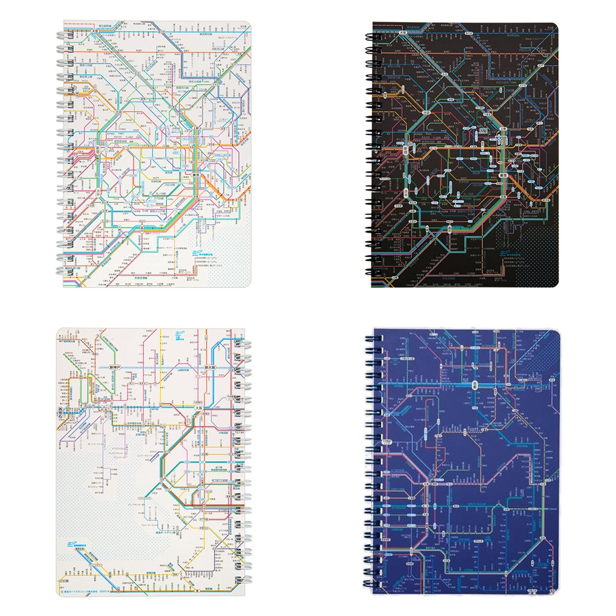 Notizbuch - Tokyo Cartographic - Ring Book - Railway Map