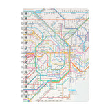 Notizbuch - Tokyo Cartographic - Ring Book - Railway Map