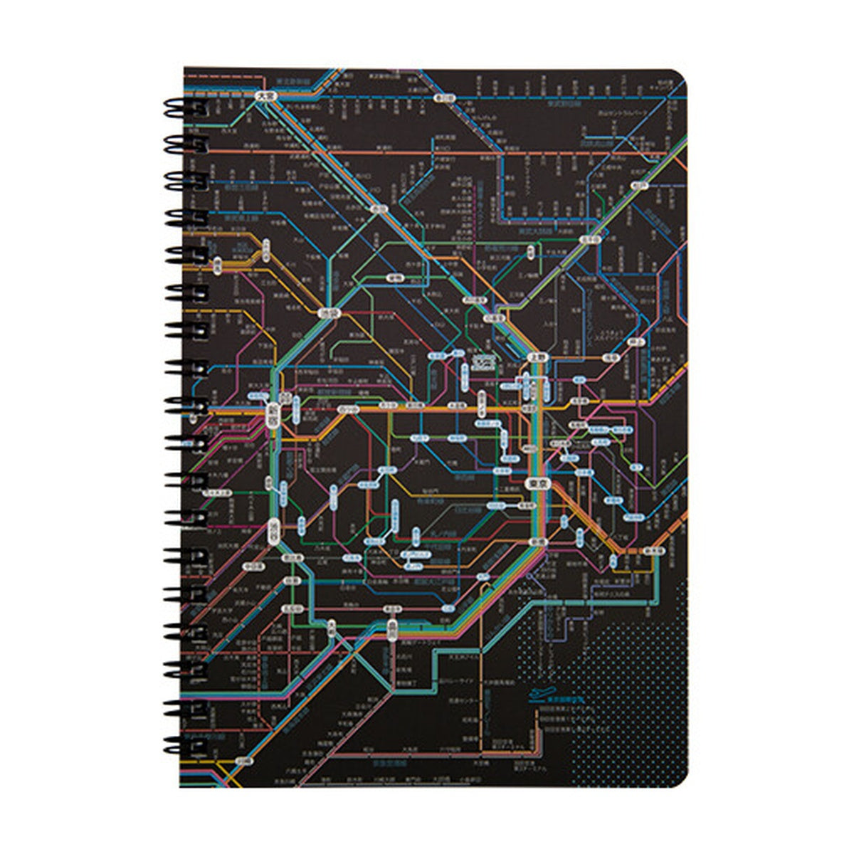 Notizbuch - Tokyo Cartographic - Ring Book - Railway Map