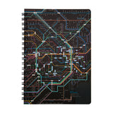 Notizbuch - Tokyo Cartographic - Ring Book - Railway Map