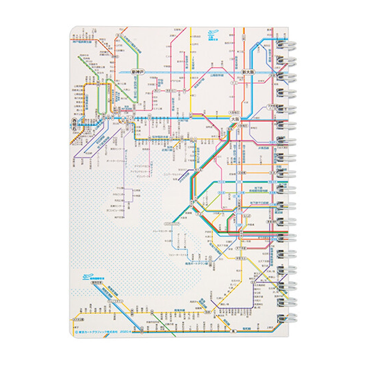 Notizbuch - Tokyo Cartographic - Ring Book - Railway Map