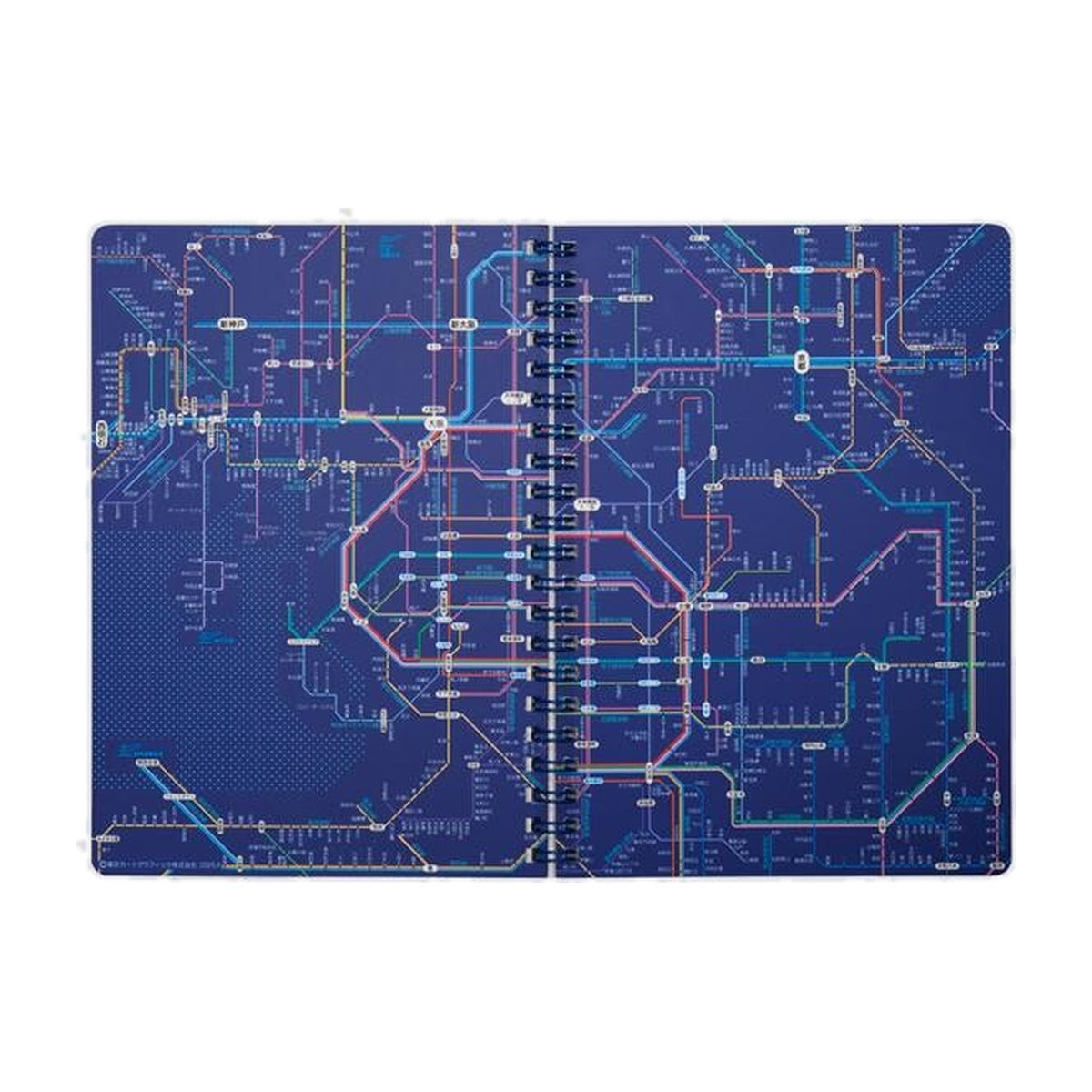 Notizbuch - Tokyo Cartographic - Ring Book - Railway Map