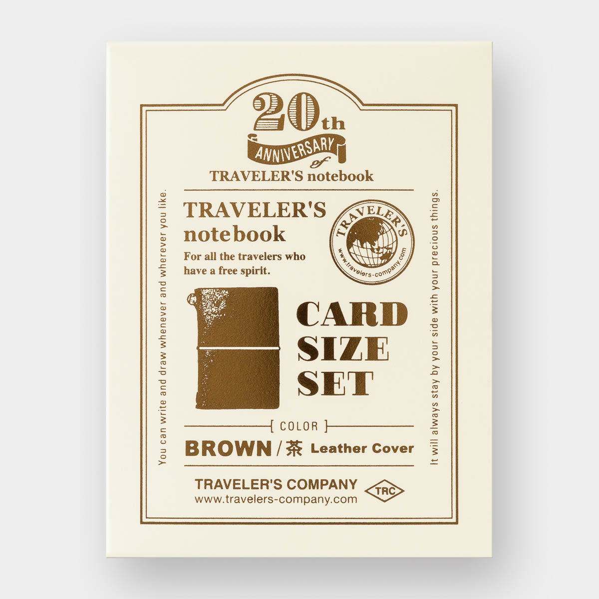 Notizbuch - Traveler's Notebook - Card Size - 20th Anniversary Set