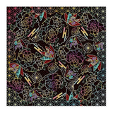 Origami Papier - Washi Chiyogami - Black