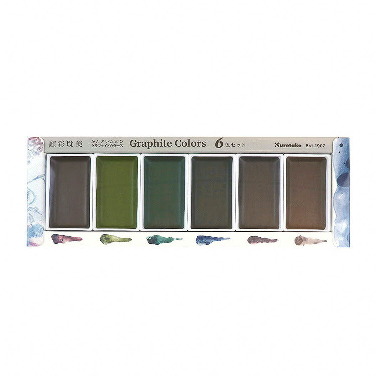 Farbpalette - Kuretake - Gansai Tambi - 6 Color Set