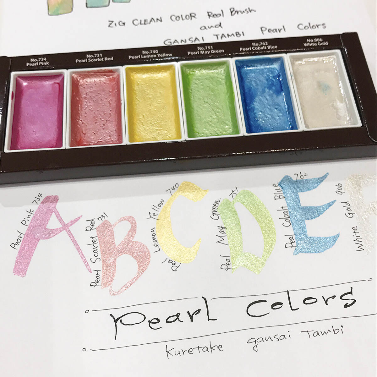 Farbpalette - Kuretake - Gansai Tambi - 6 Color Set