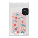 Papiertüte - Japanese Pattern - Flachtüte (170x117mm) Weiß - 10 Stück