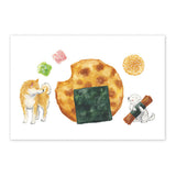 Postkarte - Natsuka Murata - Shiba Inu and Snacks (2024)