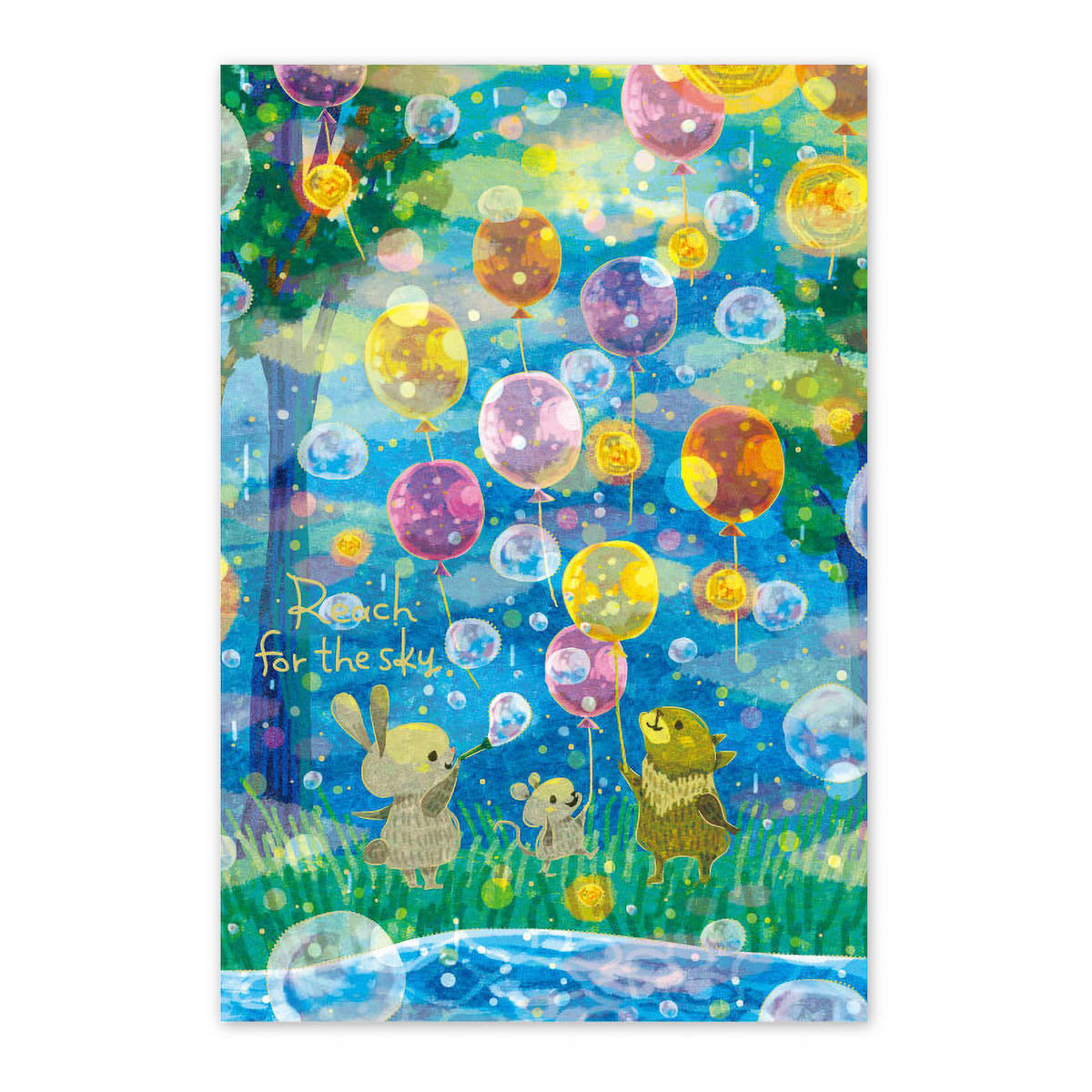 Postkarte - Muumegu - Spring