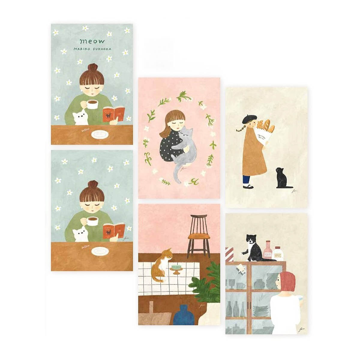 Postkarte - cozyca - Mariko Fukuoka - Set