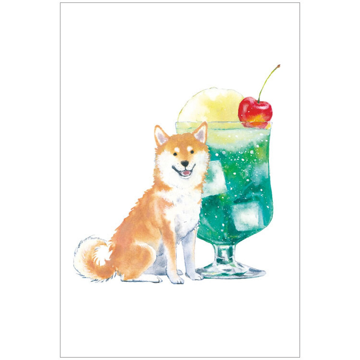 Postkarte - Shiba Inu and Summer