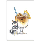 Postkarte - Shiba Inu and Summer