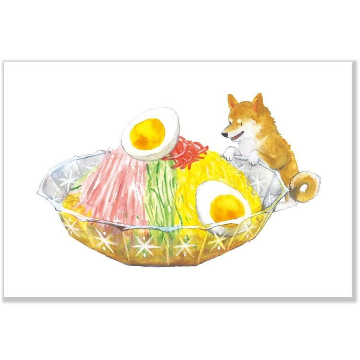 Postkarte - Shiba Inu and Summer