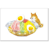 Postkarte - Shiba Inu and Summer