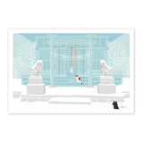 Postkarte - Travel Cat - Winter