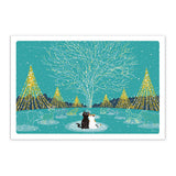 Postkarte - Travel Cat - Winter