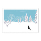 Postkarte - Travel Cat - Winter