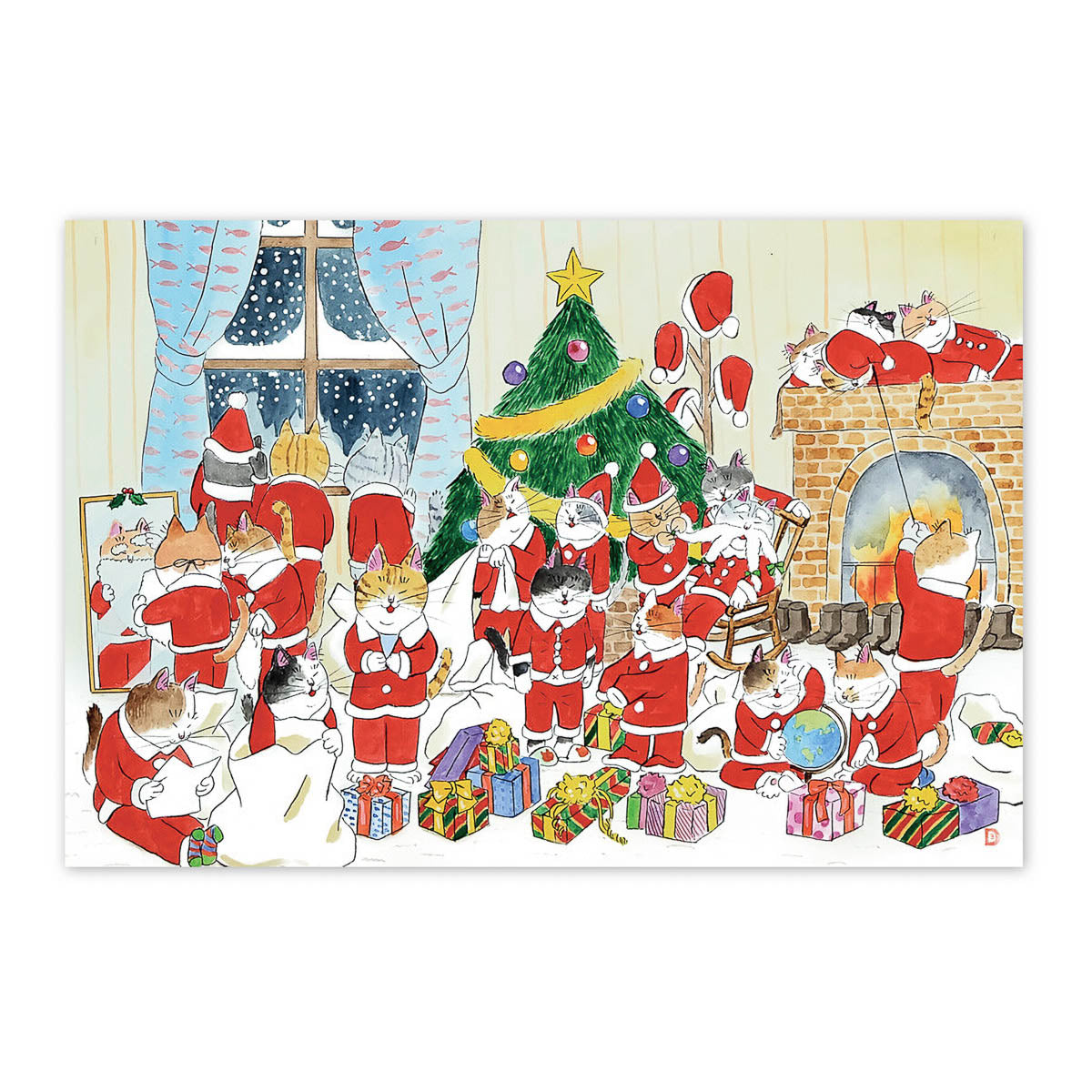 Postkarte - Ai Yoshida - Happy Christmas Holidays