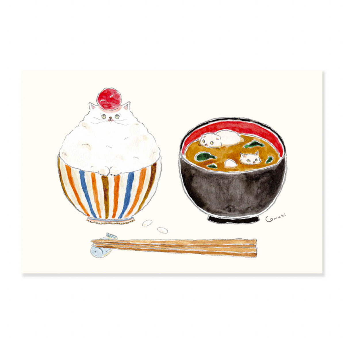 Postkarte - Tokoro Komugi - Food
