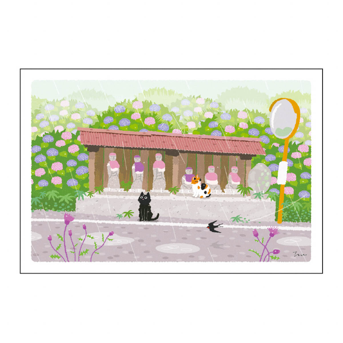 Postkarte - Travel Cat - Summer
