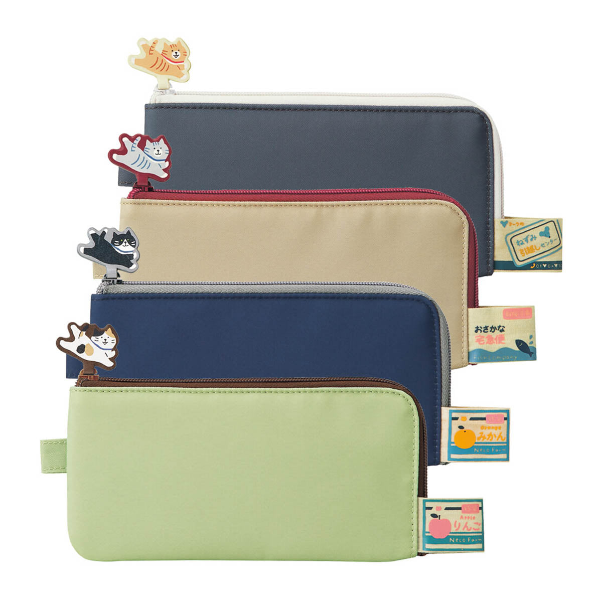 Federtasche - LIHIT LAB - Nyansheen flat pen pouch
