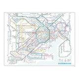 Picknickdecke - Tokyo Cartographic - Railway Map