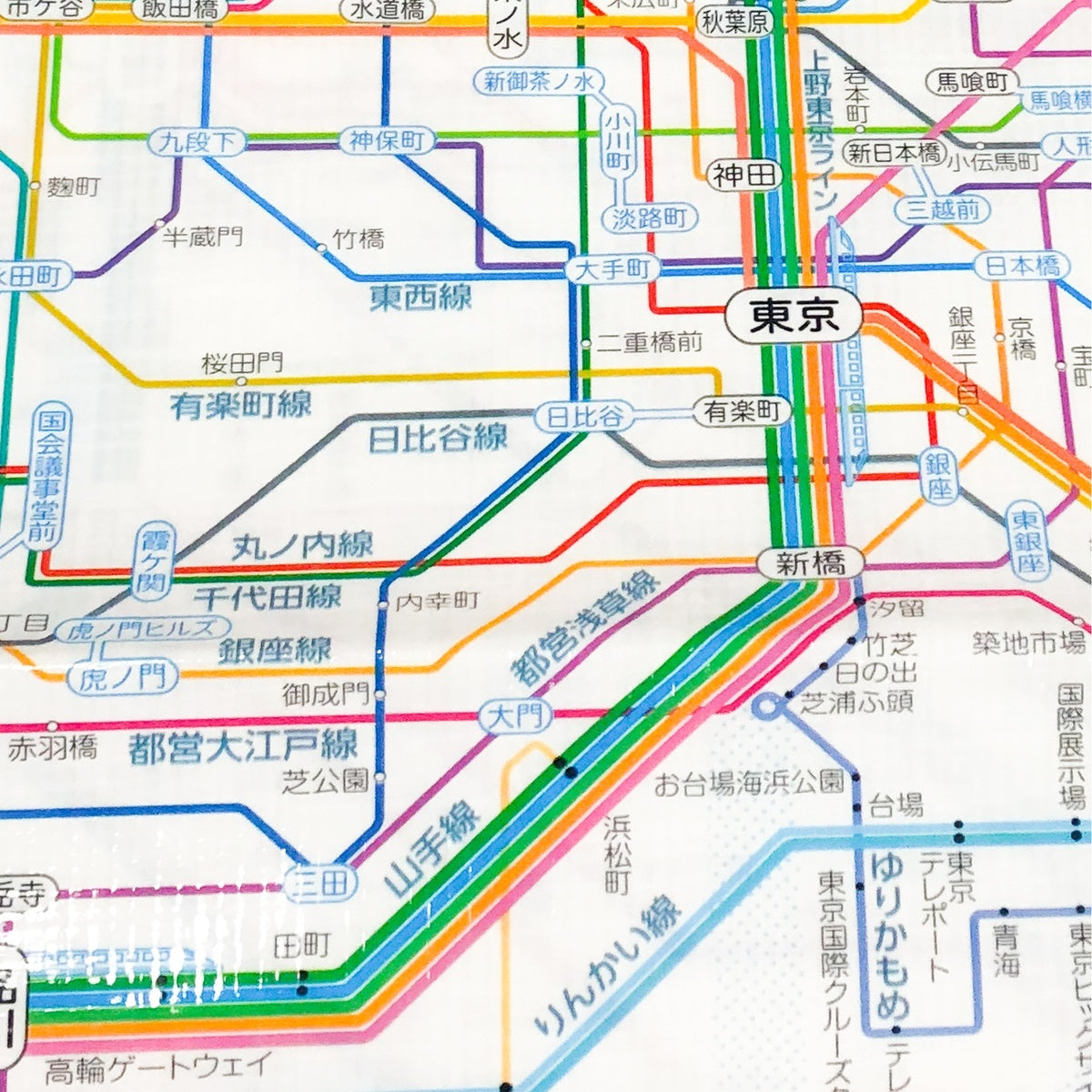 Picknickdecke - Tokyo Cartographic - Railway Map