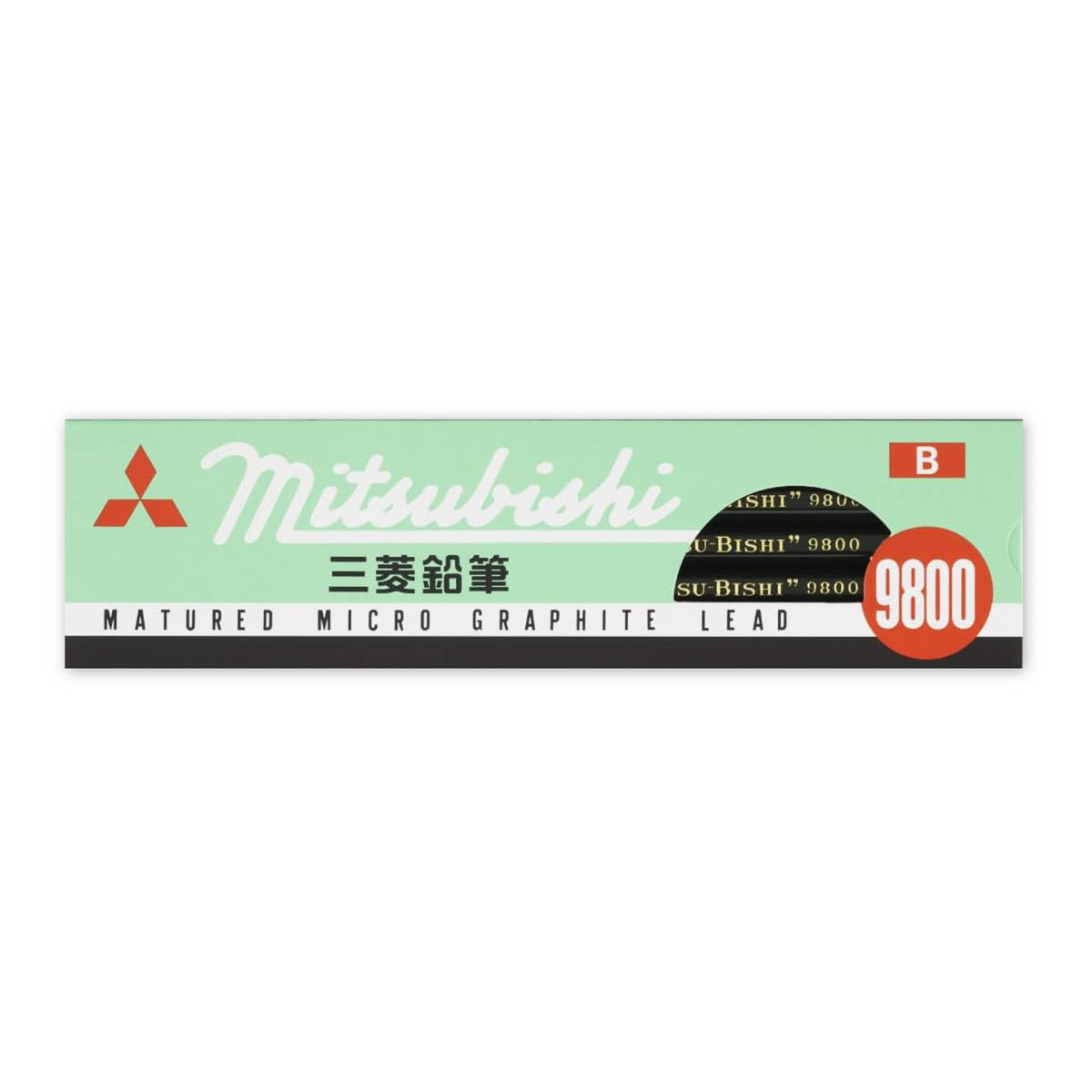Bleistift - Uni Mitsubishi Pencil - 9800 - Office Pencil - 12 Stifte Set