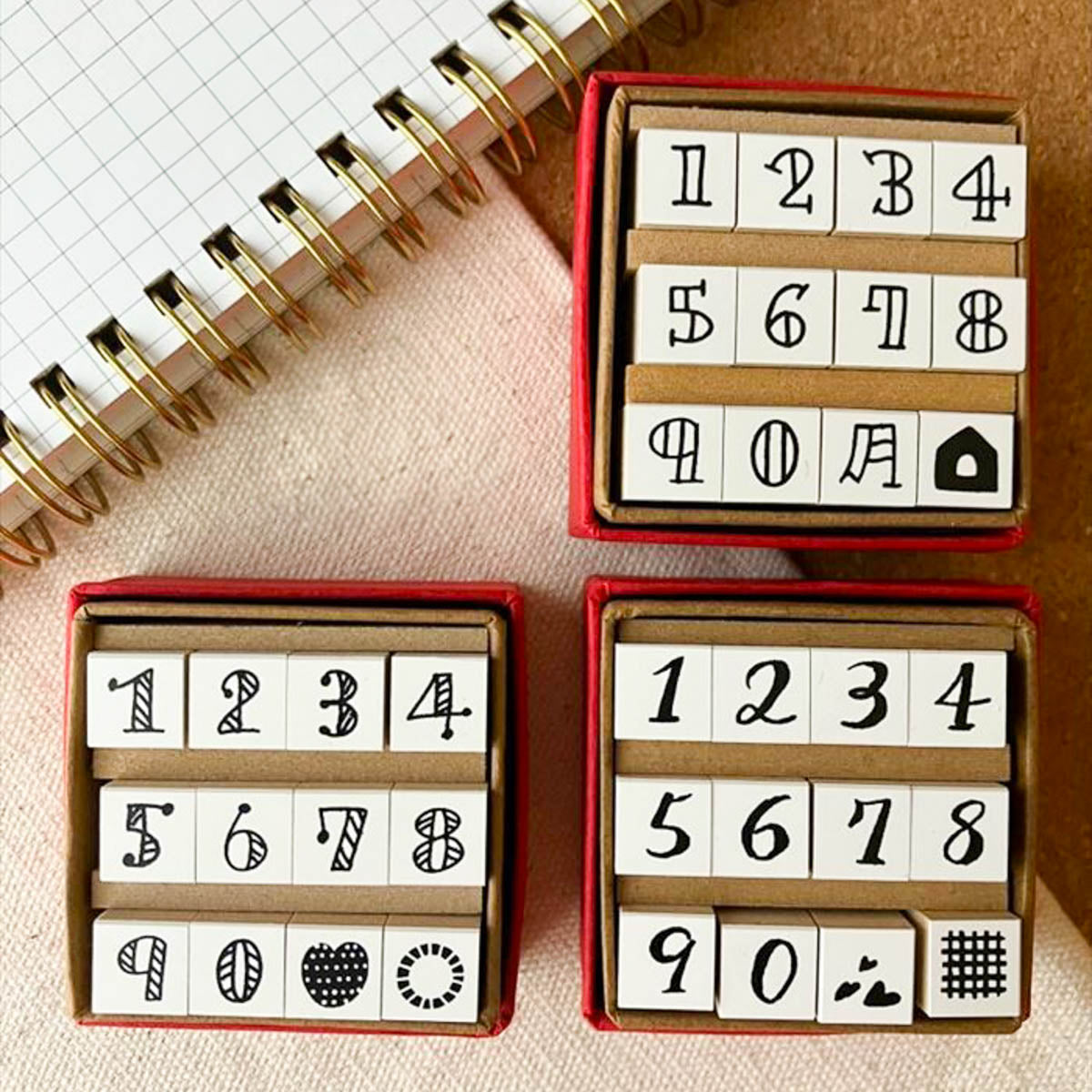 Stempel (Gummi) - Petit Numbers - Serie 1