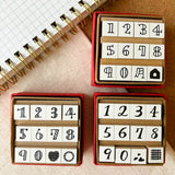 Stempel (Gummi) - Petit Numbers - Serie 1