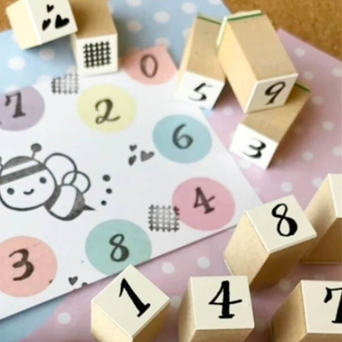 Stempel (Gummi) - Petit Numbers - Serie 1