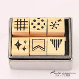 Stempel (Gummi) - Mini Stamp - Set