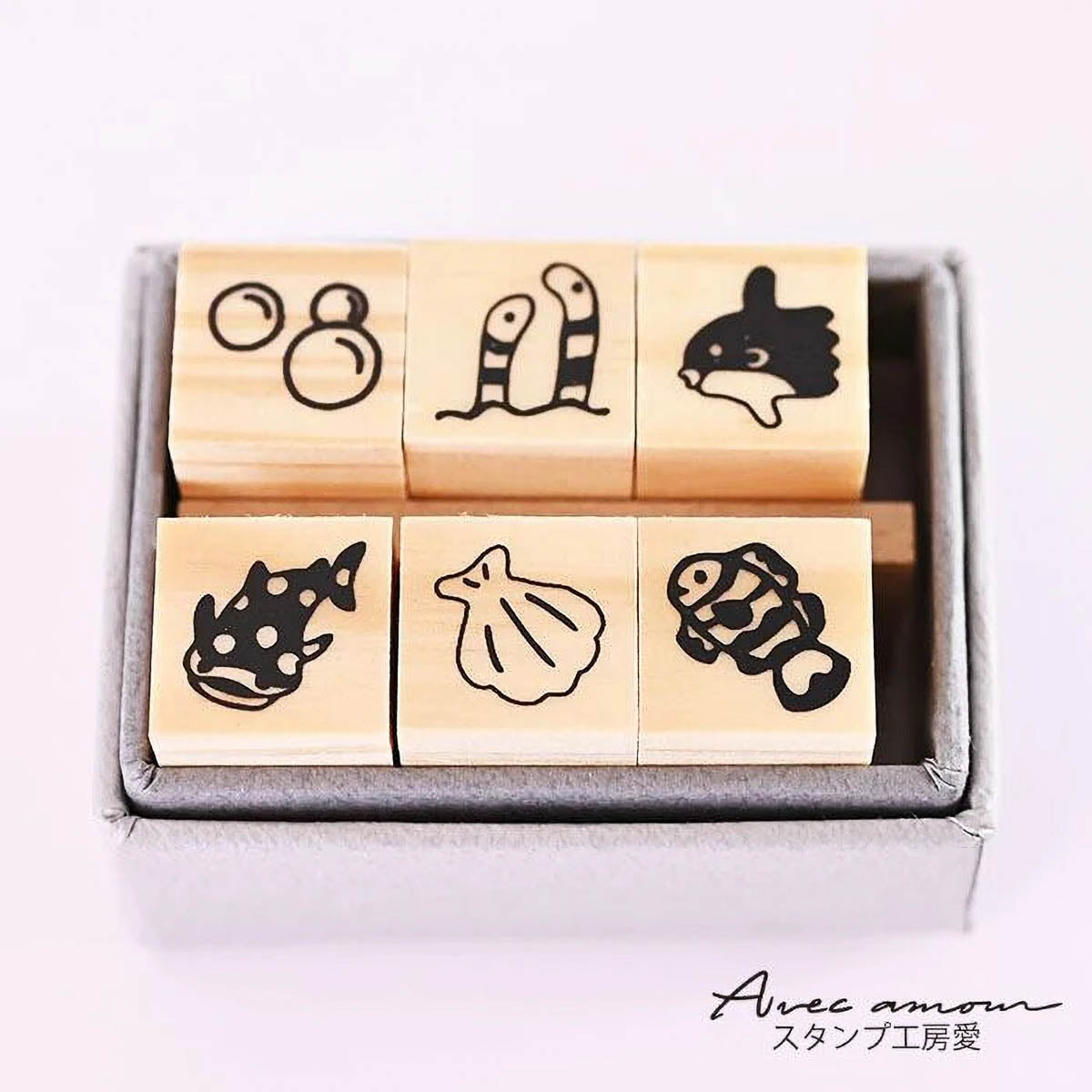 Stempel (Gummi) - Mini Stamp - Set