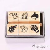 Stempel (Gummi) - Mini Stamp - Set