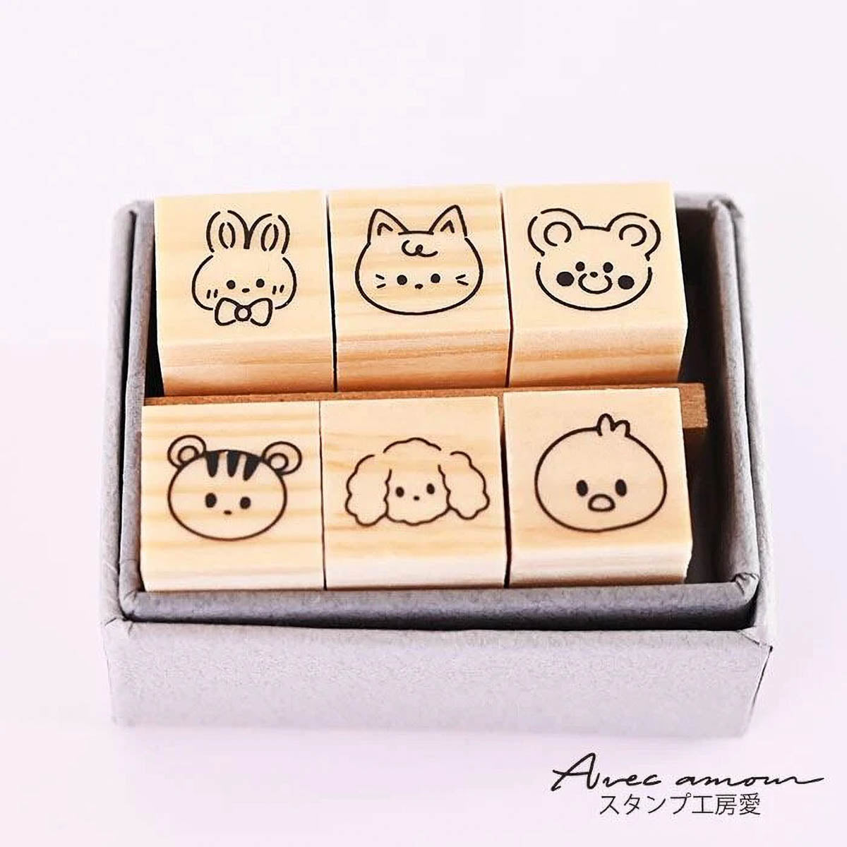 Stempel (Gummi) - Mini Stamp - Set