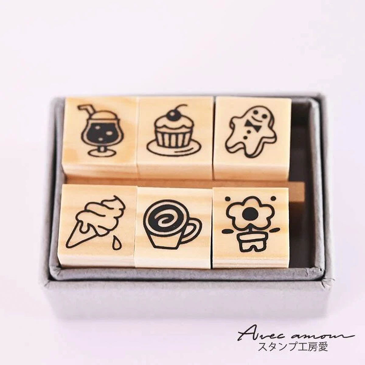 Stempel (Gummi) - Mini Stamp - Set