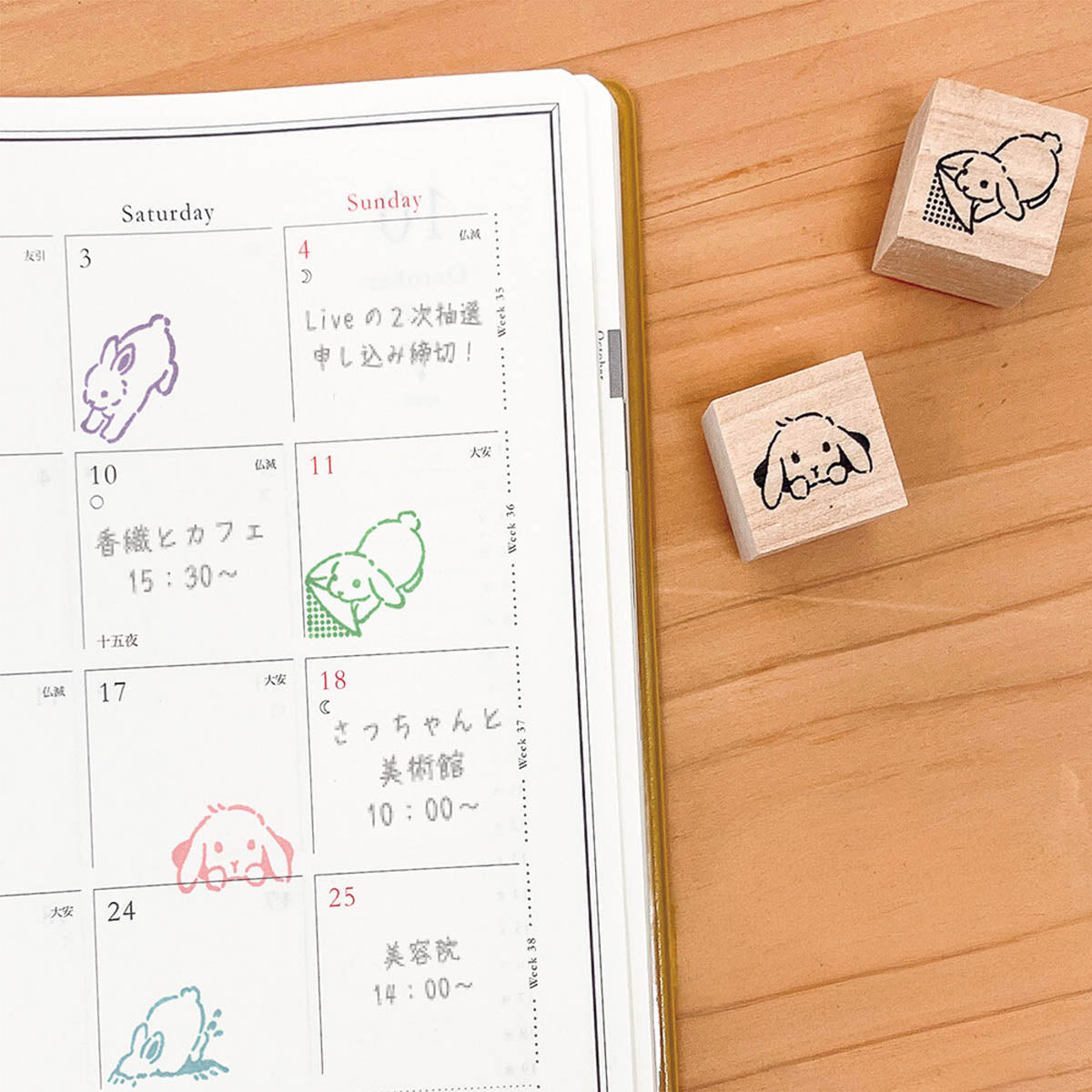 Stempel (Gummi) - Planner Stamp Set