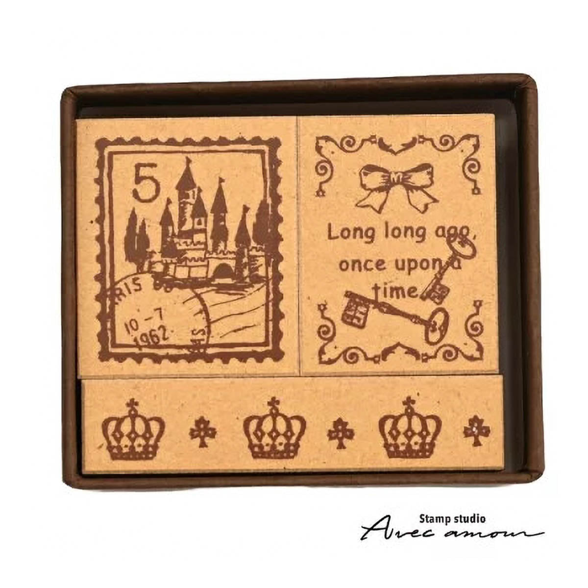 Stempel (Gummi) - Antique Stamp - Set of 3