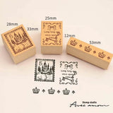 Stempel (Gummi) - Antique Stamp - Set of 3