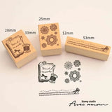 Stempel (Gummi) - Antique Stamp - Set of 3