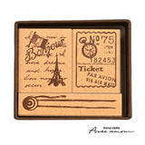 Stempel (Gummi) - Antique Stamp - Set of 3