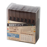 Stempel (Gummi) - Linked Number Stap - Ewiger Kalender
